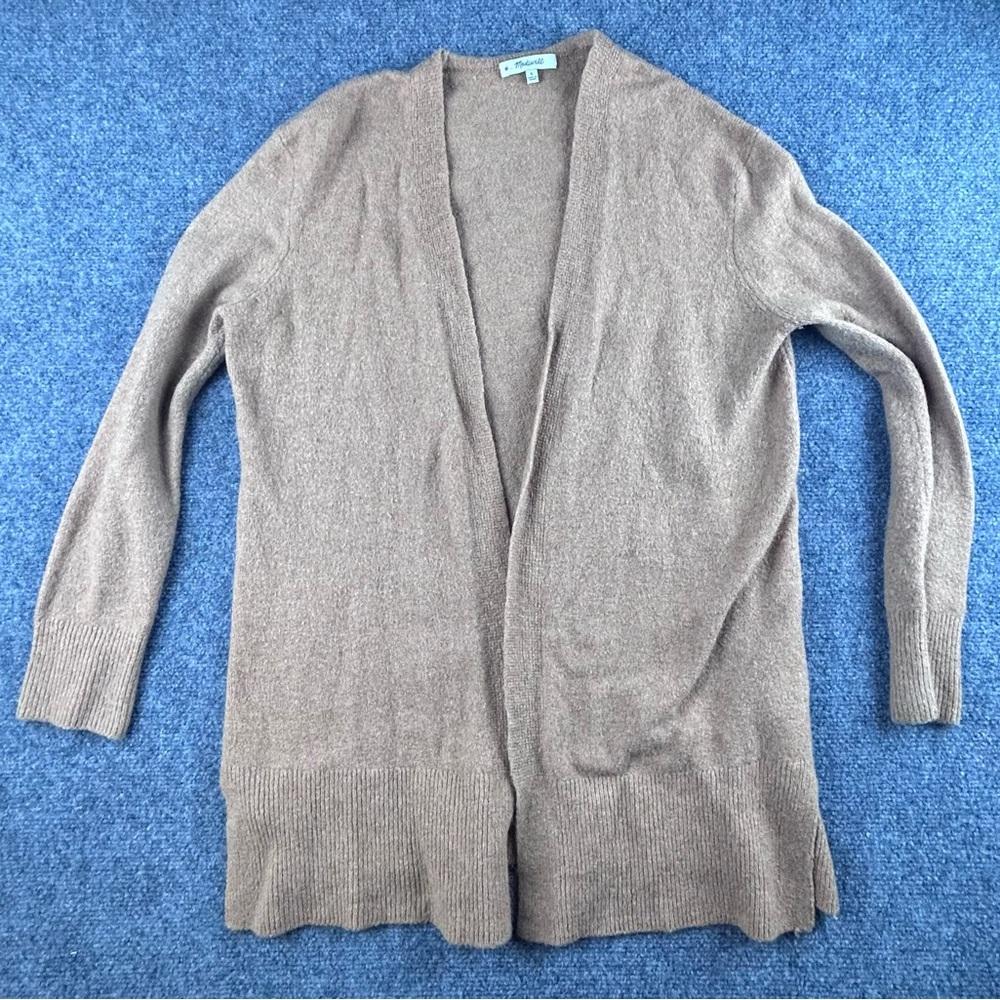 Madewell Brown Taupe Cozy Cardigan Merino Wool Alpaca Blend Womens Size S